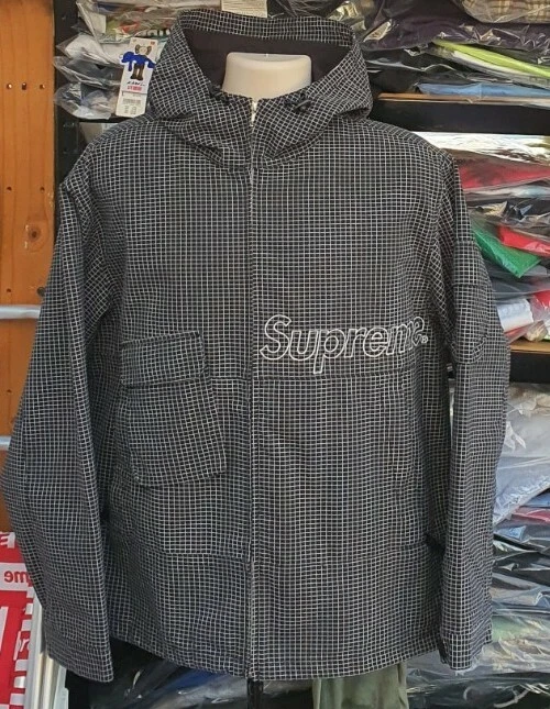 SS20 Supreme Ripstop Utility Jacket size M medium black full zip New