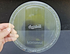 Antique Glass Headlight Lens Overland Monogram Light Distributor