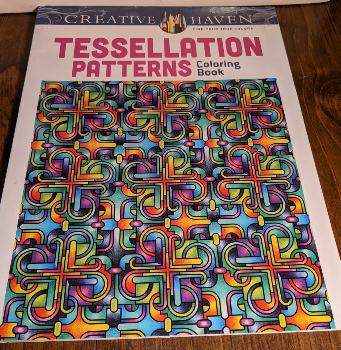 NEW! Creative Haven Tessellation Patterns Coloring Book by
