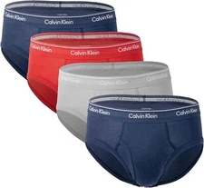 4 Calvin Klein Hip Briefs Cotton Multicolor 4 Pack Underwear Classic Fit NWT