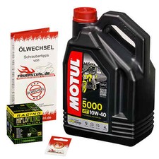 Kawasaki Ninja ZX6R 636 02-06 ZX636A ZX636B ZX636C, Motul 10w40 Öl Racing Filter