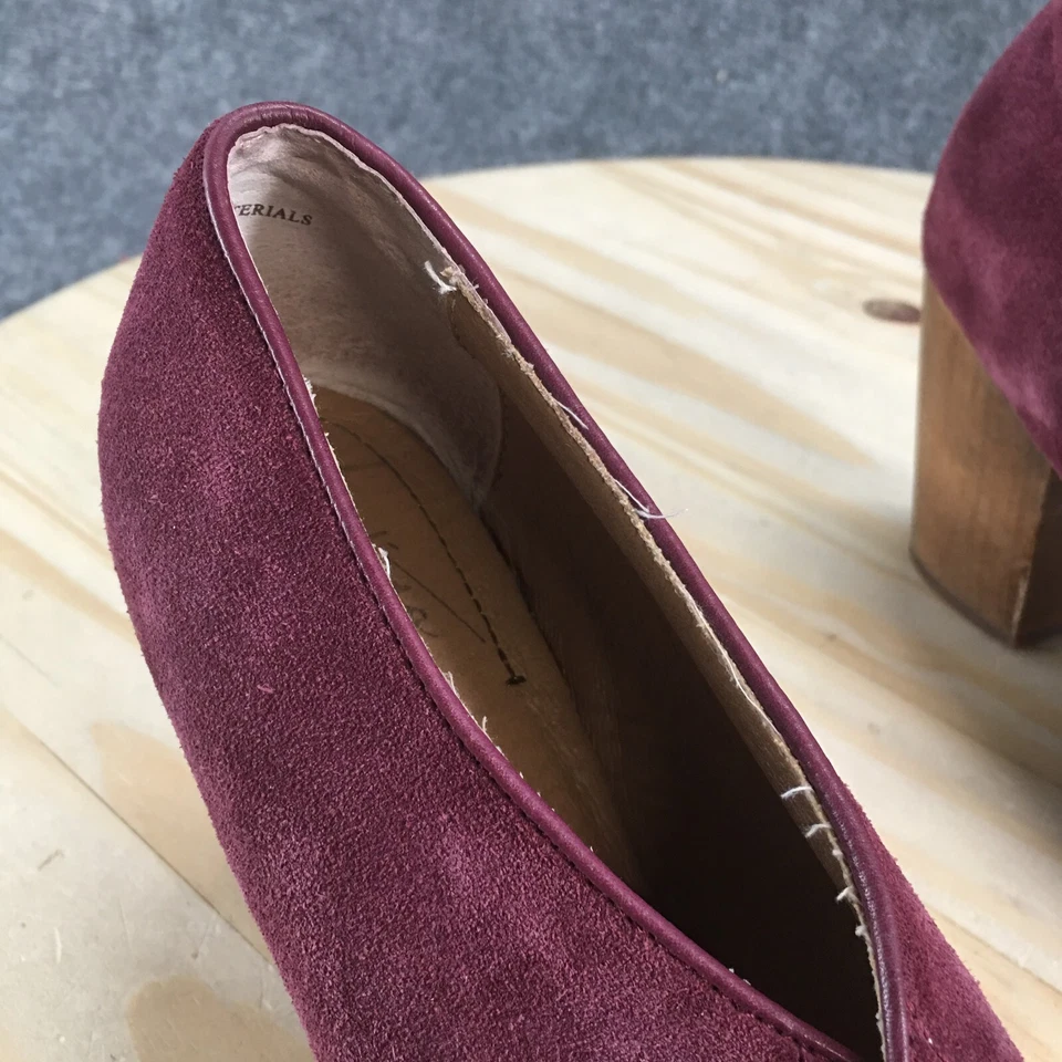 Zapatos Latigo para mujer 7,5 M llama bomba púrpura informal sin cordones tacones de bloque de madera Foto 4 de 4