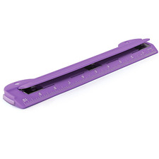 3 Hole Punch Purple, Portable Hole Puncher for 3 Ring Binder, 3 Sheets Capacity,