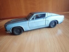 10" Vintage Ford Mustang Fastback Tin Toy Friction Japan