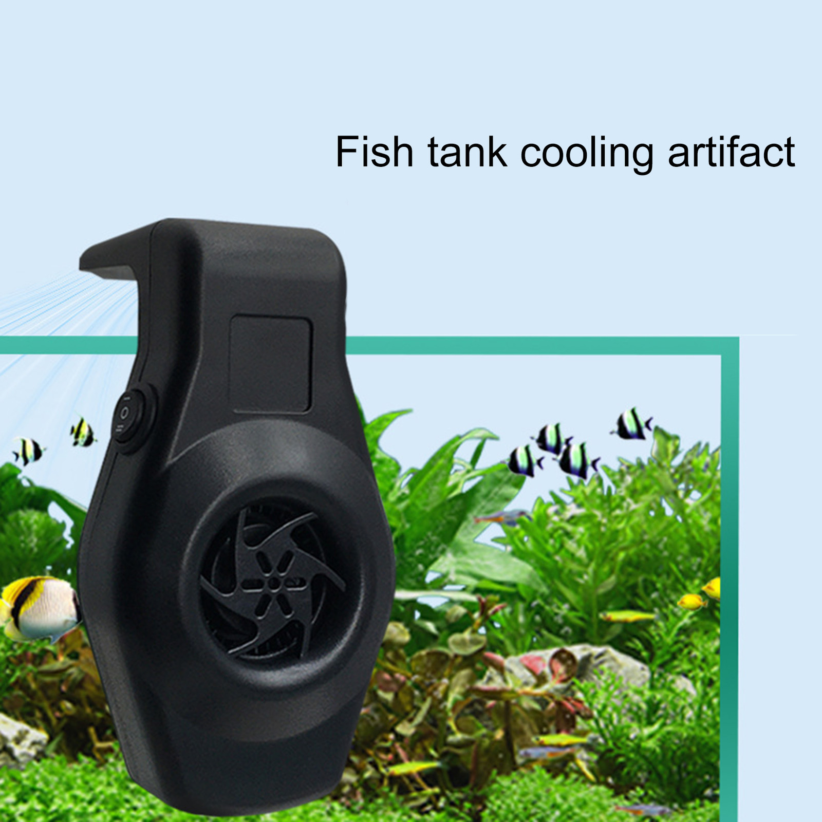 Fish Tank Chiller Easy to Use Cool Down Fish Tank Cooling Fan Safe eBay