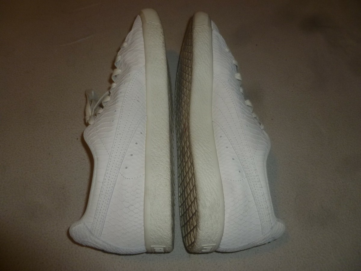 MENS PUMA CLYDE WHITE SNAKE EMBRIODERY 36811101 PUMA CLYDE OFF WHITE SNAKE SIZE 13 368111-01 SHOES SNEAKERS  main image 2