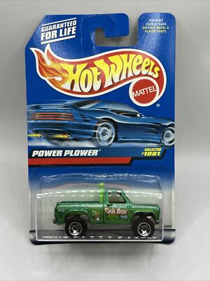 1998 Hot Wheels #1081 Power Plower Green Pickup Truck (91)
