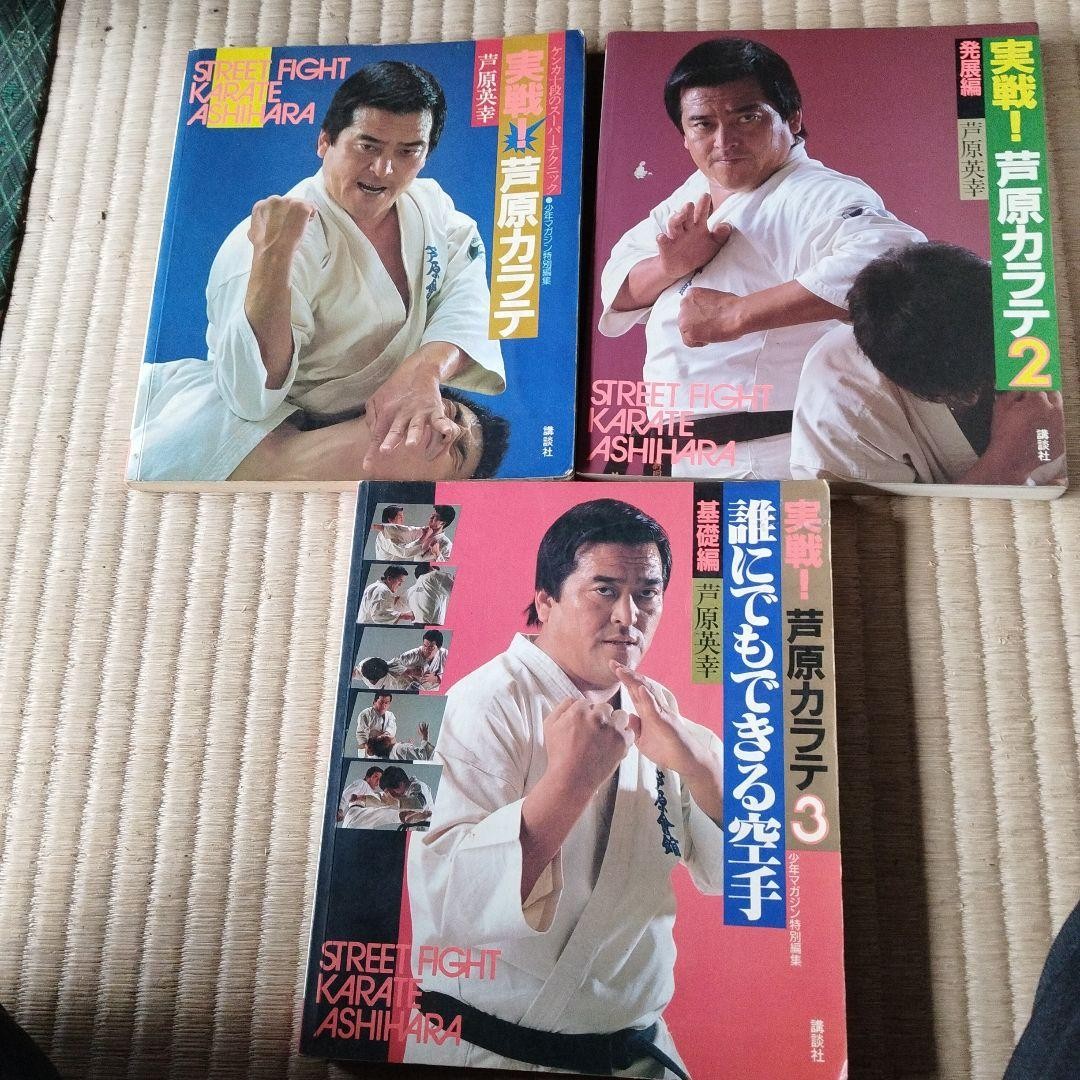 a*i様 STREETFIGHTKARATE ASHIHARA 1.2.3➕芦原 Ashihara Karate Street Fight Karate Vol. 1-3 Set of 3 Used in