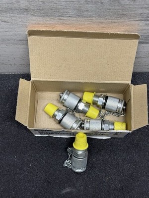 Lot of 5 Parker EMA3/1/4 NPT Nipple Diagnostic Quick Connect Nipple 1/4 NPT Male