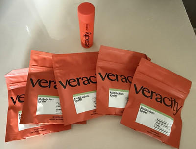 Veracity Metabolism Ignite Cleanser Sachet Packets & Tube Set, Orange Packaging