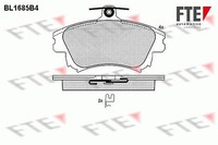 FTE Bremsbelagsatz, Scheibenbremse Hinterachse, Vorderachse U.A. FüR Mitsubishi