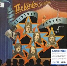 Kinks Celluloid Heroes vinyl record SIGNED Ray and Dave Davies. ACOA