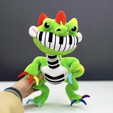 13 Inch Pianosaurus Plush Toy, Anime Dinosaur Doll, Cute Gift for Music Fans