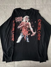 Vintage 90s Cannibal Corpse Eaten Back To Life Long Sleeve Shirt