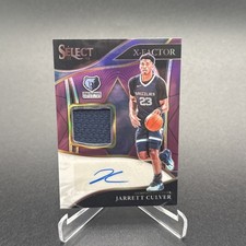 Jarrett Culver 2021-22 Panini Select X-Factor Jersey Patch Auto Purple /99