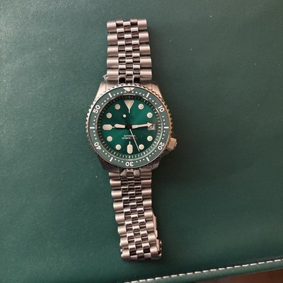 20ATM Diver Tandorio 41mm NH35A Auto SKX Men Watch Sapphire Glass Date Box/Links