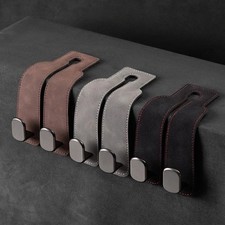 Car Seat Back Double Hook Leather Headrest Hook Car Storage Organiser Bag Hooks