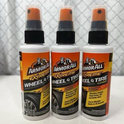 Armor All EXTREME WHEEL & TIRE Foaming Cleaner (3 Pack) NEW 4oz Each/12oz Total