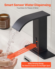Touchless Bathroom Sink Faucet, Matte Black