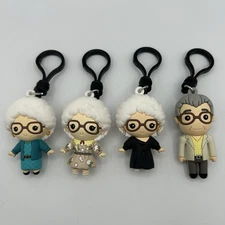 Lot Of 4 The Golden Girls : Series 3 - Figural Character Bag Clips