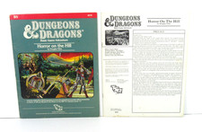 Dungeons & Dragons Module B5 Horror on the Hill 9078 1983 Original 1st Printing