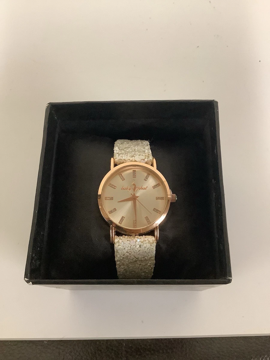 Baby Phat Rose Gold Tone Crystal Hinge Cuff Women\'s Watch Baby Phat | Accessories | Baby Phat Cat Diamond Leather  main image 2