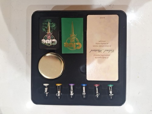 CLUE 50th Anniversary Edition TIN BOX Game 1998 Parker Brothers Hasbro Complete - Picture 2 of 6