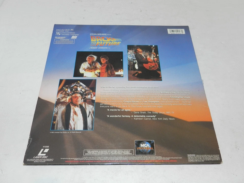 Back to the Future - Steven Spielberg / Michael J Fox - Letterboxed Laserdisc - Image 2 of 2