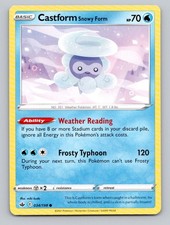 Castform Snowy Form #034/198 Common SWSH06: Chilling Reign Pokemon