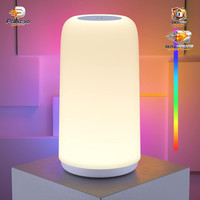 Nachttischlampe LED Dimmbar 3 Helligkeitsstufen Warmweiß RGB Touch Steuerung