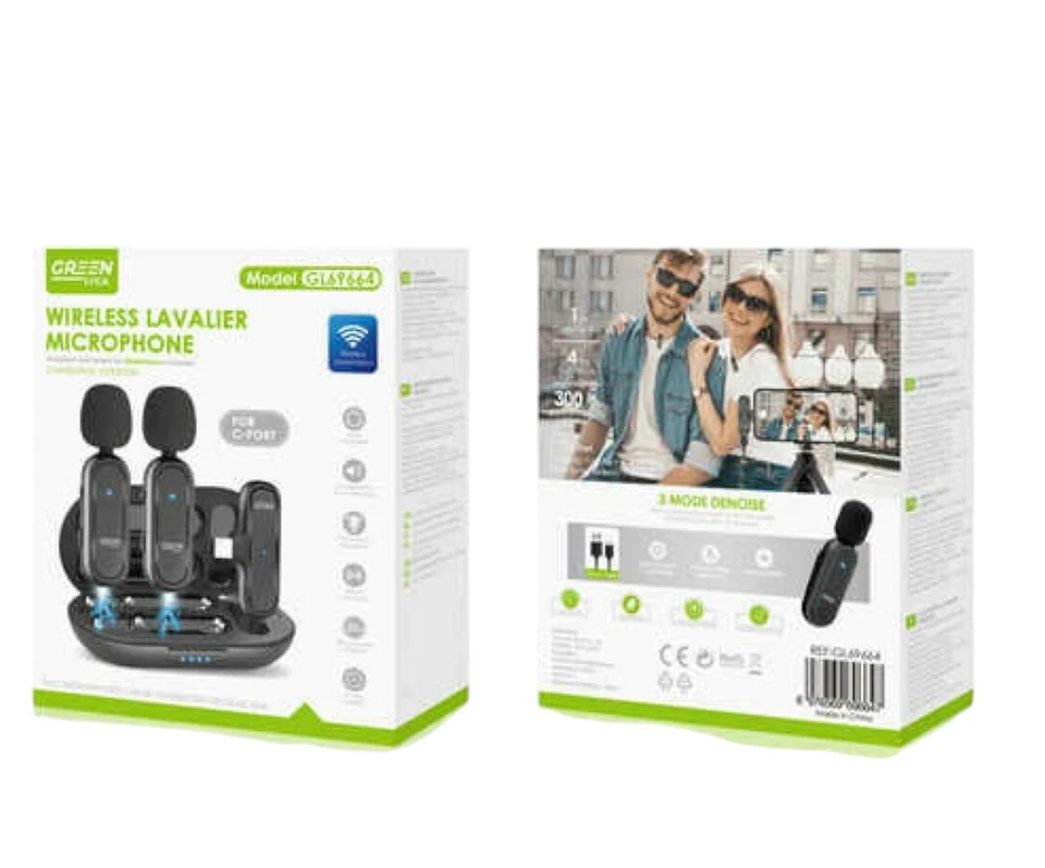 2.4G Drahtloses Ansteckmikrofon – Dual Mikrofon für Handy, Kamera & Videoaufnahm - Bild 3 von 3