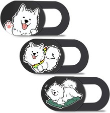 Hug Me Dog 3-Pack Laptop Camera Cover Slide - Cute Webcam for MacBook...