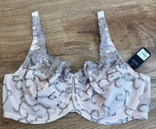 NWT Modern Movement Peach Mesh Embroidered Underwire Bra size 40DD Free Shipping