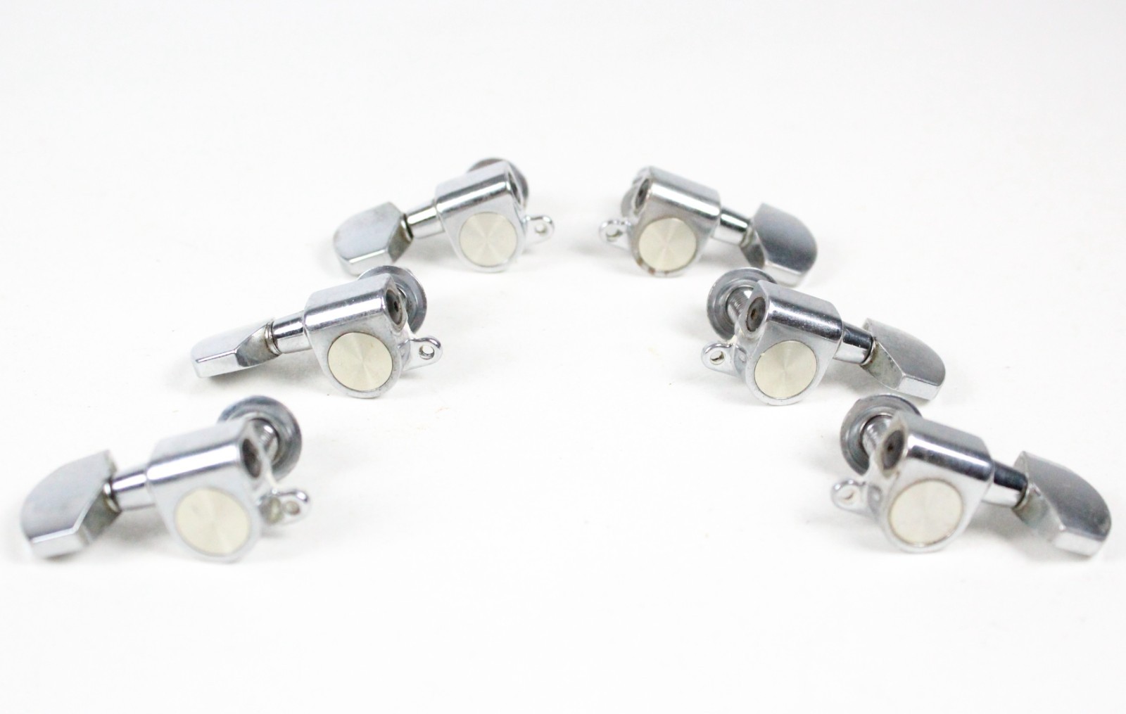 1973 Schaller Chrome M6 Tuners No Holes Gibson Les Paul / SG / L6S W. Germany