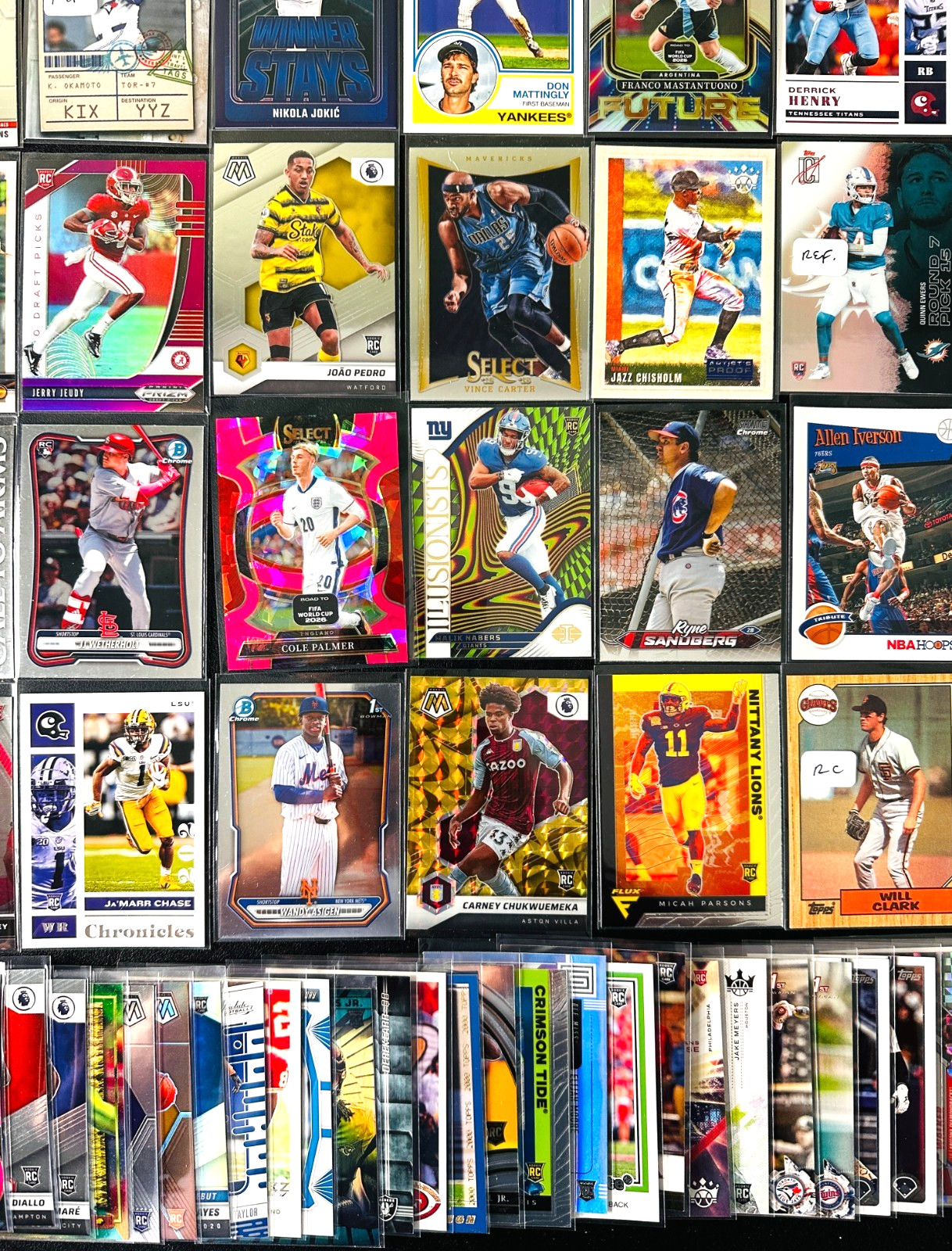 HUGE Sports CARD LOT! Jersey AUTO RC SP PRIZM Luka Doncic, Mahomes, Skenes! view 6
