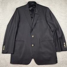 Brooks Brothers Blazer Mens 46L Loro Piana Super 120s Wool Gold Buttons USA Made