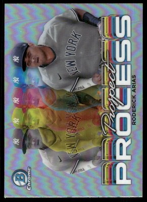 2023 Bowman Chrome #PRP-3 Roderick Arias Prospect Process New York Yankees