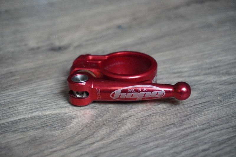 Hope Seatpost Clamp 31.8 Red Retro Quick Release QR