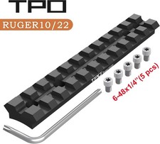 Ruger 10/22 Picatinny Rail Mount for Red Dot, Scopes, Optics