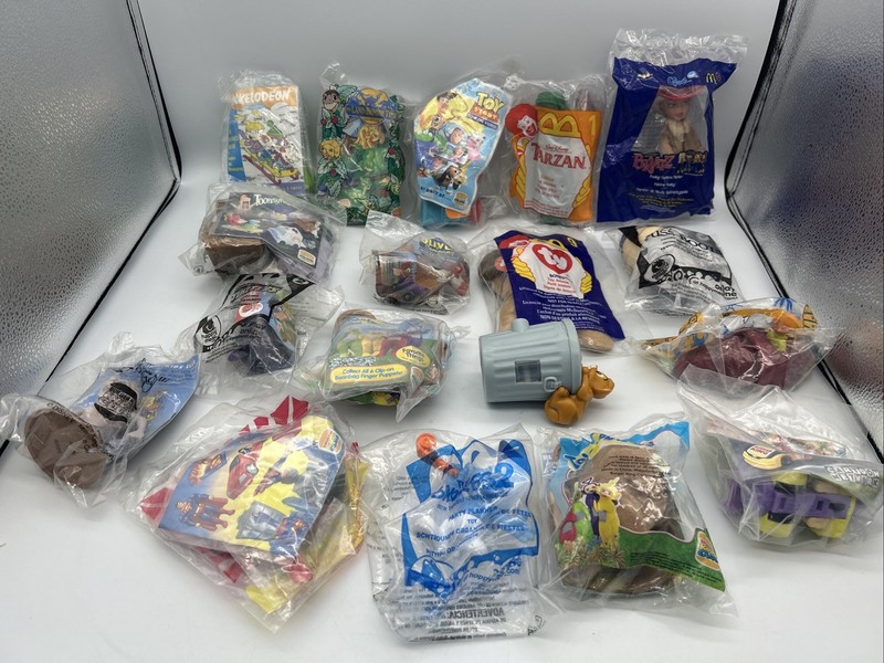 MTB-Vintage 90s Fast Food Toys Lot McDonald’s Burger King Disney Sealed