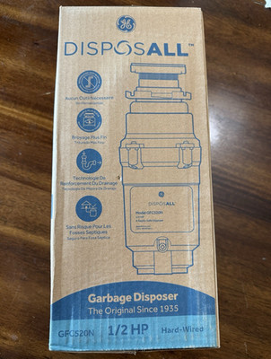 GE GFC520N Disposall 1/2 HP Continuous Feed Hard-Wired Garbage Disposal Unit