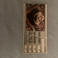 CFB 1986 09/20 Colorado at Ohio State Football Ticket Stub-Vince Workman