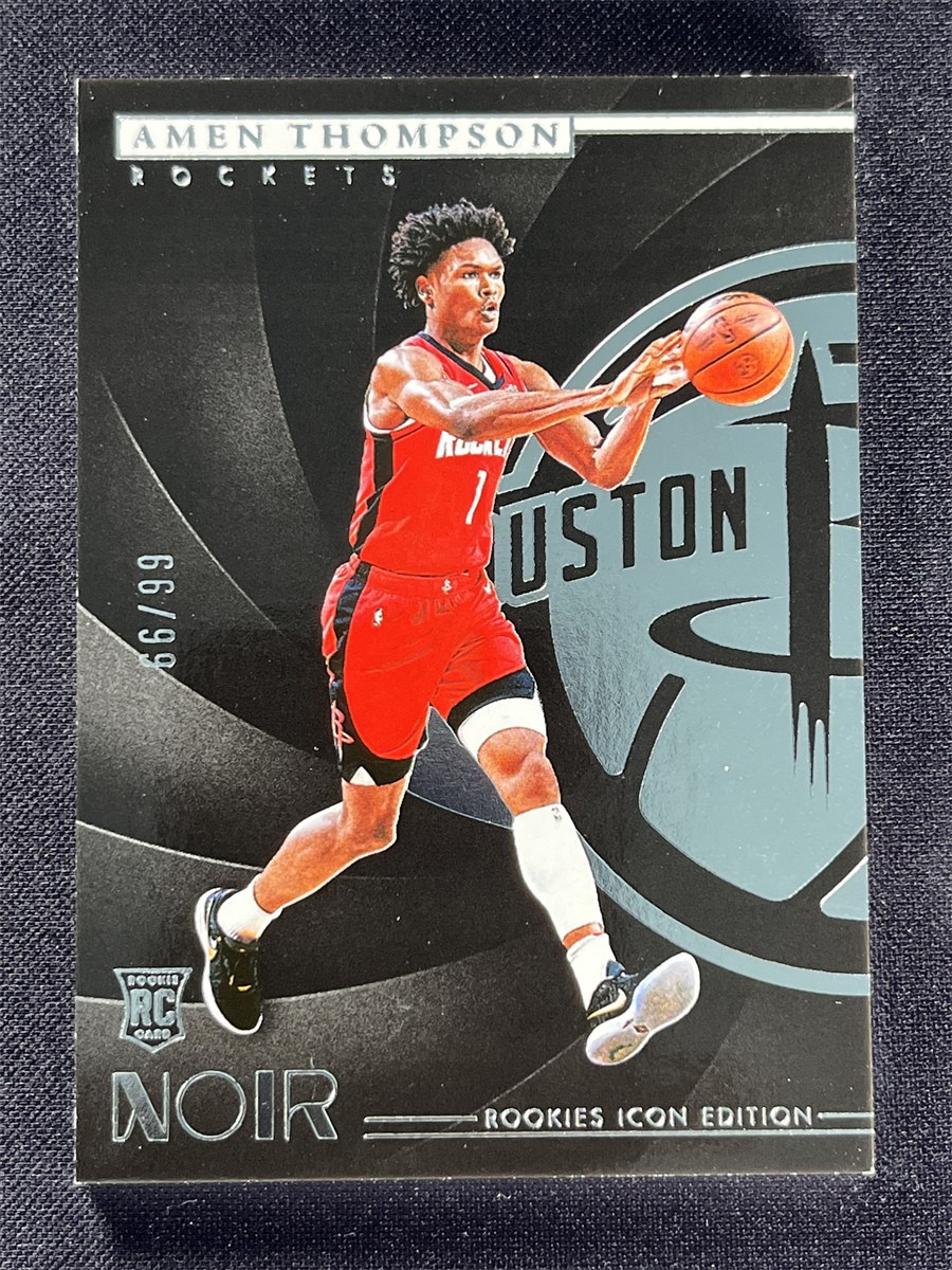 2023-24 Panini Noir Amen Thompson #188 RC Rookies Icon Edition Rockets /99