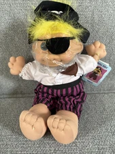 Russ Troll Sinbad Pirate Kidz 12" Doll Vintage Stuffed Body Hard Face Head & Tag