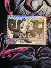 Micah Parsons #6 2025 Panini Mosaic BANG! Silver Mosaic Prizm Dallas Cowboys