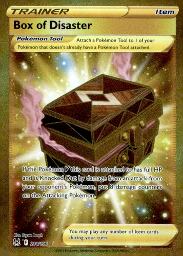Pokemon TCG - Box Of Disaster - 214/196 - Gold Secret Rare - Lost Origin