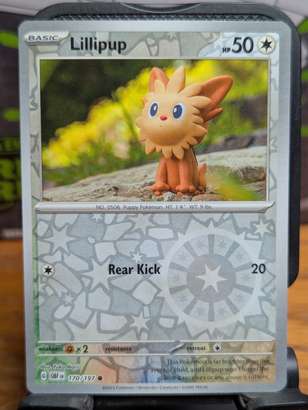 Pokemon TCG Obsidian Flames Lillipup Reverse Holo 170/197