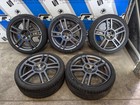 Set of 4 Genuine 18 MK1 Seat Leon Cupra R Alloy Wheels  Tyres in Dark Grey