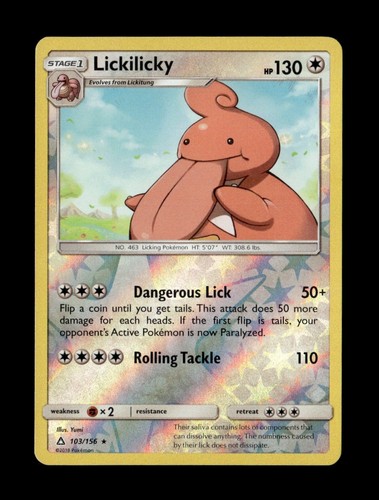 Lickilicky 103/156 SM - Ultra Prism Rare Reverse Holo Pokemon TCG NM