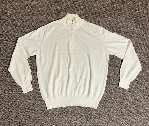 Maglione pullover Borrelli quarto zip nuovo senza etichette - EU 50